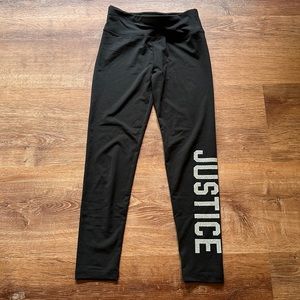 Girls Justice Leggings. Size 8.